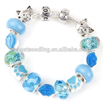 Weihnachtsgeschenk Handgemachtes DIY Murano Glas wulstiges Armband